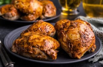 Apple Cider-Glazed Rooster Thighs
