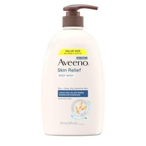 Aveeno Pores and skin Aid Perfume Free Physique Wash, Triple Oat Formulation, Light Each day Cleanser for Itchy Dry Delicate Pores and skin, Cleaning soap & Paraben Free, Soothes & Moisturizes, 33 fl oz