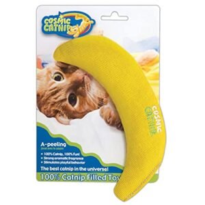 100% Catnip Stuffed Cat Toy Model: Yellow