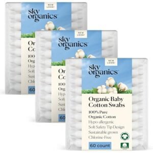 Sky Organics – Natural Child Cotton Swabs, 180 ct. – Extremely Mushy Child Secure Ideas – Robust & Sturdy – Hypoallergenic – Chlorine Free – Pure, Vegan & Cruelty Free – Pores and skin Care & Child Care