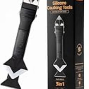 Saker Silicone Caulking Instruments-3 in 1 Sealant Ending Device Grout Take away Scraper (Stainless Steelhea