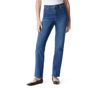 Gloria Vanderbilt womens Amanda Basic Excessive Rise Tapered Denims, Frisco, 14 Common US