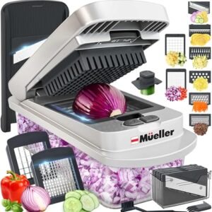 Mueller The Actual Authentic Professional Chopper since 2013 Vegetable Chopper Mandoline Slicer, 8 Blade Meals Ve