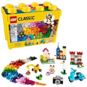 LEGO Basic Massive Inventive Brick Field 10698 Constructing Toy Set, Toy Storage Answer for Residence or School rooms, Interactive Constructing Toy for Children, Boys, and Ladies