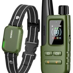 Jugbow Canine Shock Collar – 4200FT Canine Coaching Collar with Distant Progressive IPX7 Waterproof with 4 Coaching Modes, Rechargeable E-Collar for All Breeds