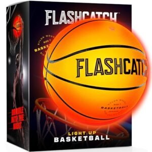 FlashCatch Gentle Up Basketball – Glow in The Darkish – Sports activities Gear Equipment Items for Boys 8-15+ Yea