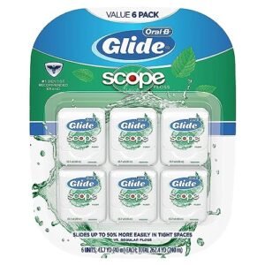 Oral-B Glide Dental Floss, Scope Taste, 40m (Pack of 6)