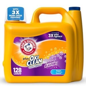 ARM & HAMMER Plus OxiClean Odor Blasters Contemporary Burst, 128 Masses Liquid Laundry Detergent, 166.5 Fl oz