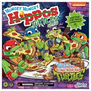 Hungry Hungry Hippos: Teenage Mutant Ninja Turtles Version Sport | Ages 4 and Up | 2 to 4 Gamers | Youngsters Board Video games | Presents for Preschoolers (Amazon Unique)