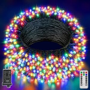 Guhope Christmas Lights 66FT 200 LED, Christmas Tree Mild with 8 Lighting Modes, Outside Waterproof