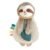 Itzy Ritzy – Itzy Lovey Together with Teether – Child Lovey with Teether, Textured Ribbons & Dangle Arms – Options Crinkle Sound, Sherpa Cloth and Minky Plush (Sloth)