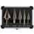 IRONANT Step Drill Bits, 5PCS HSS Titanium Step Drill Bit Set, 50 Sizes Excessive Velocity Metal Step Bits for Steel with Aluminum Case
