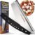 KitchenStar 16-Inch Pizza Cutter Rocker Blade – Sharp Stainless Metal Slicer Knife, Protecting Cowl, Dishwasher Protected, Massive – Skilled Pizza Oven Equipment