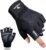 ATERCEL Exercise Gloves for Males and Ladies, Train Gloves for Weight Lifting, Biking, Fitness center, Coaching, Breathable and Comfortable match (Black, L)