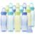 Evenflo Feeding Traditional Tinted Plastic Normal Neck Bottles for Child, Toddler and New child – Teal/Inexperienced/Blue, 8 Ounce (Pack of 12)