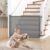 Cideny Retractable Child Gate for Stairs, 55″ Broad Mesh Canine Gate Indoor, 34” Tall Baby Gate for Doorways, Hallways, Deck, Indoor Outside Pet Child Security Necessities for House, Gray